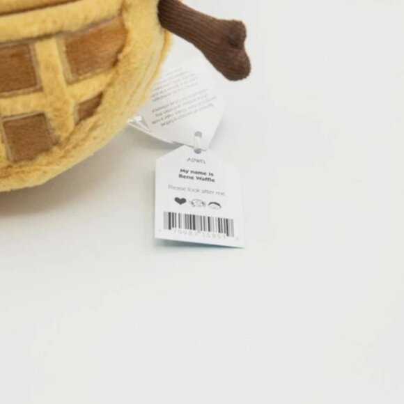 Jellycat Amuseables Rene Waffle 7” Plush Rare Edition NYC cute NWT and Dust Bag - Picture 6 of 7
